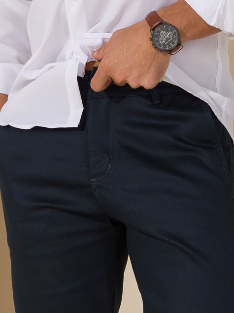 02 bermuda masculina sarja sport fino nao desbota azul marinho 36