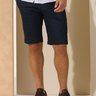 04 bermuda masculina sarja sport fino nao desbota azul marinho 36