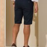 08 bermuda masculina sarja sport fino nao desbota azul marinho 36