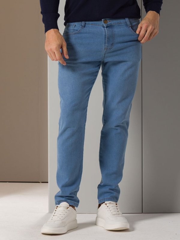 Calça Masculina Jeans Slim Dia a Dia Tex Denim