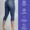02 calca feminina jeans cropped puidos modeladora