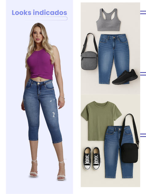 03 calca feminina jeans cropped puidos modeladora