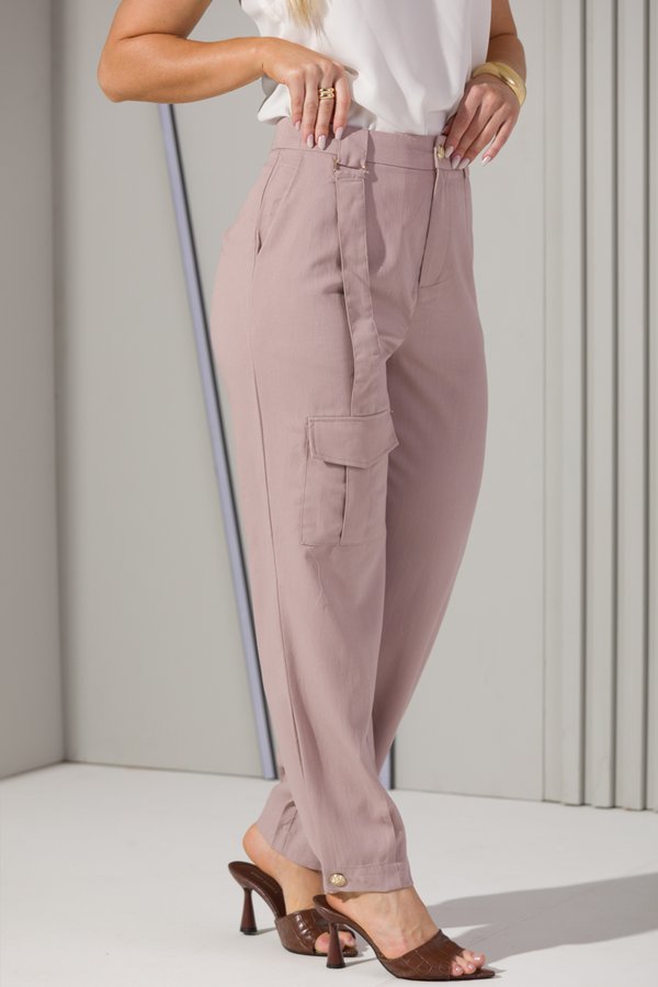 Calça Feminina Jogger de Alfaiataria Street Cargo