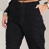 04 calca feminina jeans reta social preto 42
