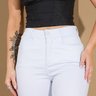 04 calca feminina sarja skinny cintura alta branco 38