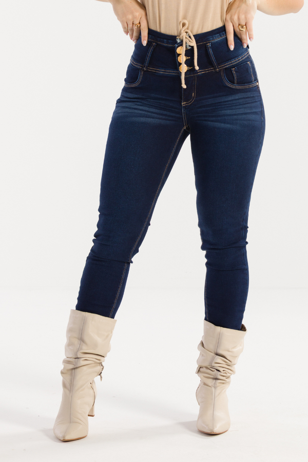 Calça Feminina Jeans Skinny Efeito Lipo Calça Feminina Jeans Skinny Efeito Lipo