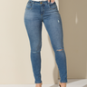 70 calca feminina jeans skinny destroyed