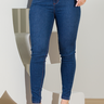 39 calca feminina jeans skinny tri blend