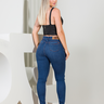 40 calca feminina jeans skinny tri blend