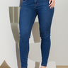 44 calca feminina jeans skinny tri blend