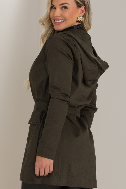 04 parka feminina modal meia estacao com cinto