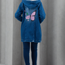 06 jaqueta feminina jeans oversized borboleta