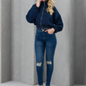 76 calca feminina jeans skinny destroyed