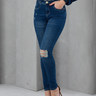 77 calca feminina jeans skinny destroyed