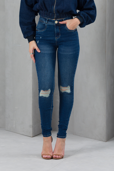 81 calca feminina jeans skinny destroyed