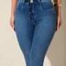 09 calca feminina jeans skinny cordao no cos
