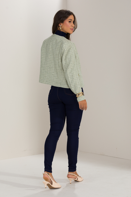 04 calca feminina jeans skinny bolso frontal