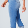 15 calca feminina jeans capri skinny modeladora