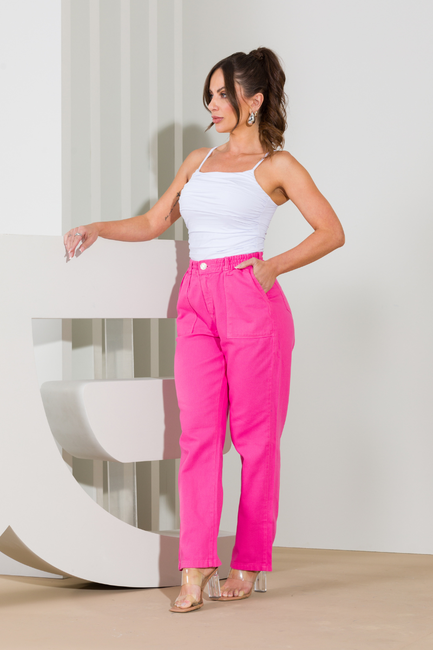 wide leg pants big pink pants