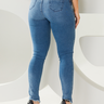 91 calca feminina jeans skinny destroyed