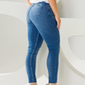 40 calca feminina jeans skinny lycra modeladora