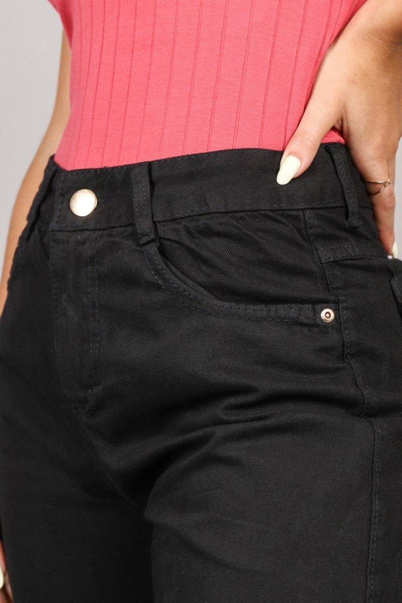 Cal&ccedil;a Feminina Jeans Wide Leg Tex Denim Imagem 2