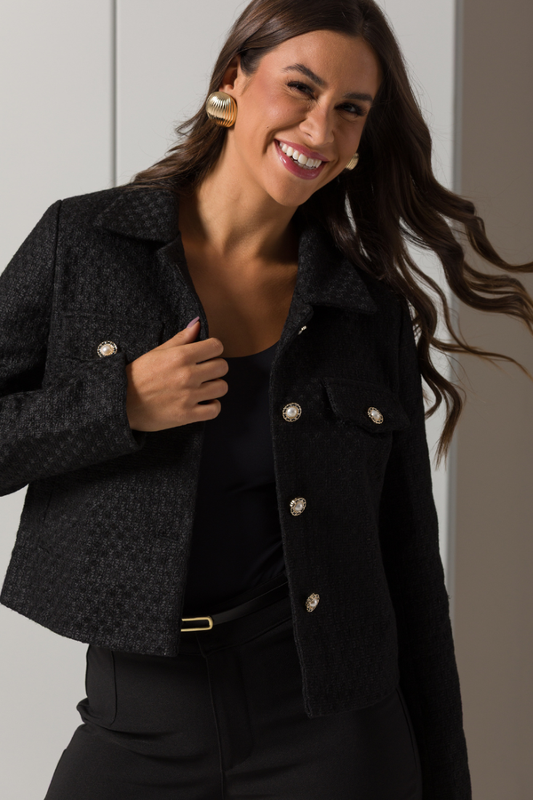 Blazer Feminino Tweed Gola Social