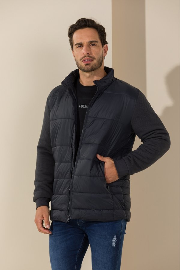 Jaqueta Masculina Nylon Manga Poliamida