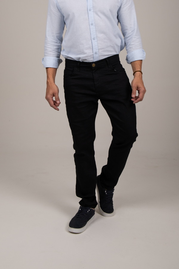 Calça Masculina Sarja Slim Tex Denim