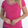 16 camiseta t shirt feminina gola v bordada