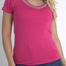 19 camiseta t shirt feminina gola v bordada