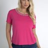 02 camiseta t shirt feminina ampla gola bordada
