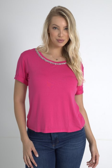 02 camiseta t shirt feminina ampla gola bordada