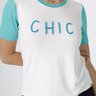 05 camiseta t shirt feminina chic manga color