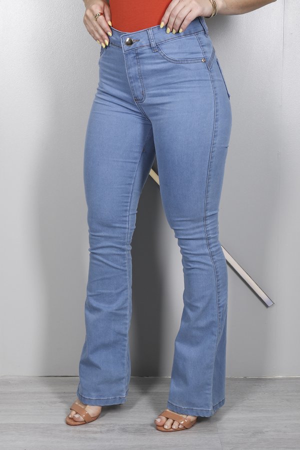 Calça Feminina Jeans Flare Tex Denim