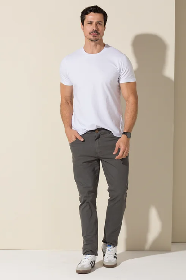 Calça Masculina Sarja Sport Fino Tex Denim