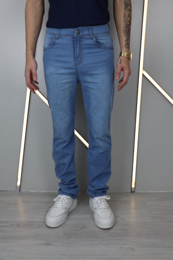 Calça Masculina Jeans Slim Dia a Dia Tex Denim