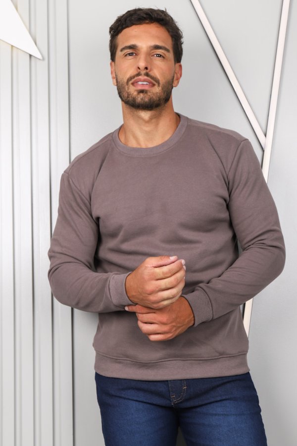 Moletom Masculino Básico Cor Única