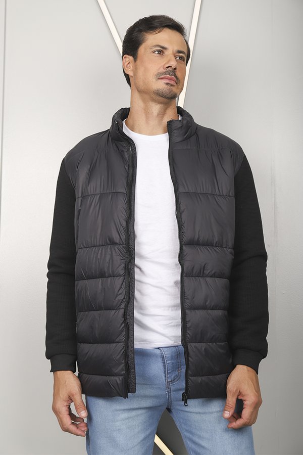 Jaqueta Masculina Nylon Manga Poliamida