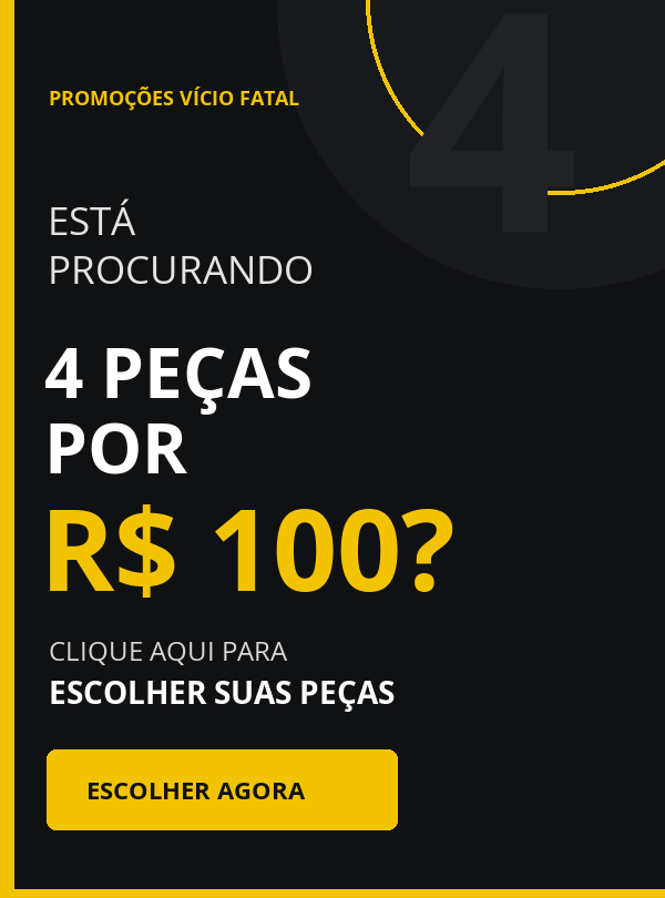 4 pe&ccedil;as por R$ 100